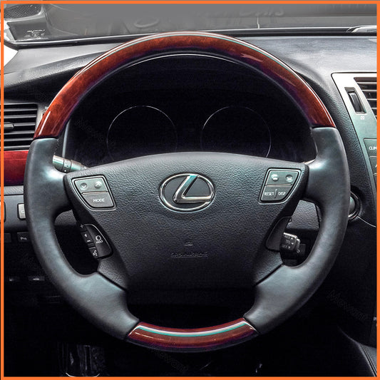 MEWANT Steering Wheel Cover for Lexus LS460/600h 2007-2012 LX570 2008-2011