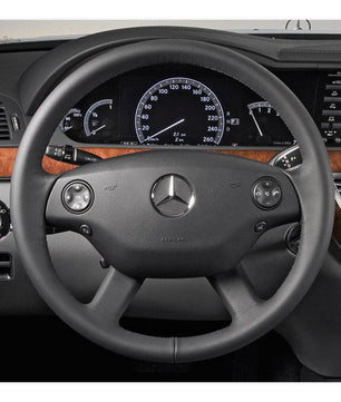 MEWANT Steering Wheel Cover for CL-Class C216 2007-2010 / S-Class W221 2007-2009