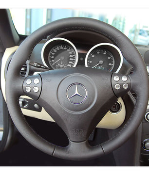MEWANT Steering Wheel Cover for C-Class W203 2005-2007 / SLK-Class R171 2005-2008