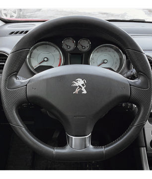 MEWANT Lenkradbezug für Peugeot 308 2007-2013 / 308 CC 2009-2015 / 308 SW 2008-2014 / RCZ 2010-2015 / 3008 2009-2016 / 5008 2009-2017