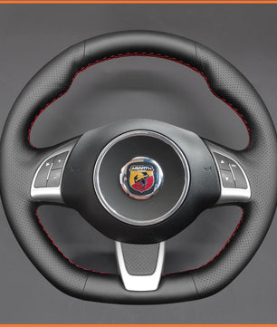 MEWANT steering wheel cover for Fiat Abarth 500 500C 595 595C Fiat 500 (GQ/S) 500C (S)