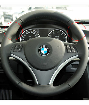MEWANT steering wheel cover for BMW 1 Series E81 E82 E87 E88 2008-2012/3 Series E90 E91 E92 E93 2006-2011