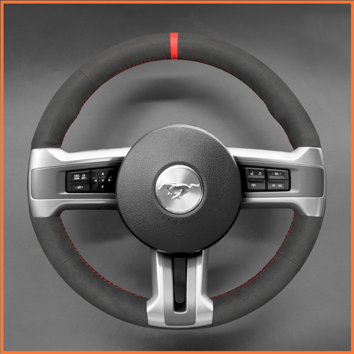 MEWANT Steering Wheel Cover for Ford Mustang 2009-2014