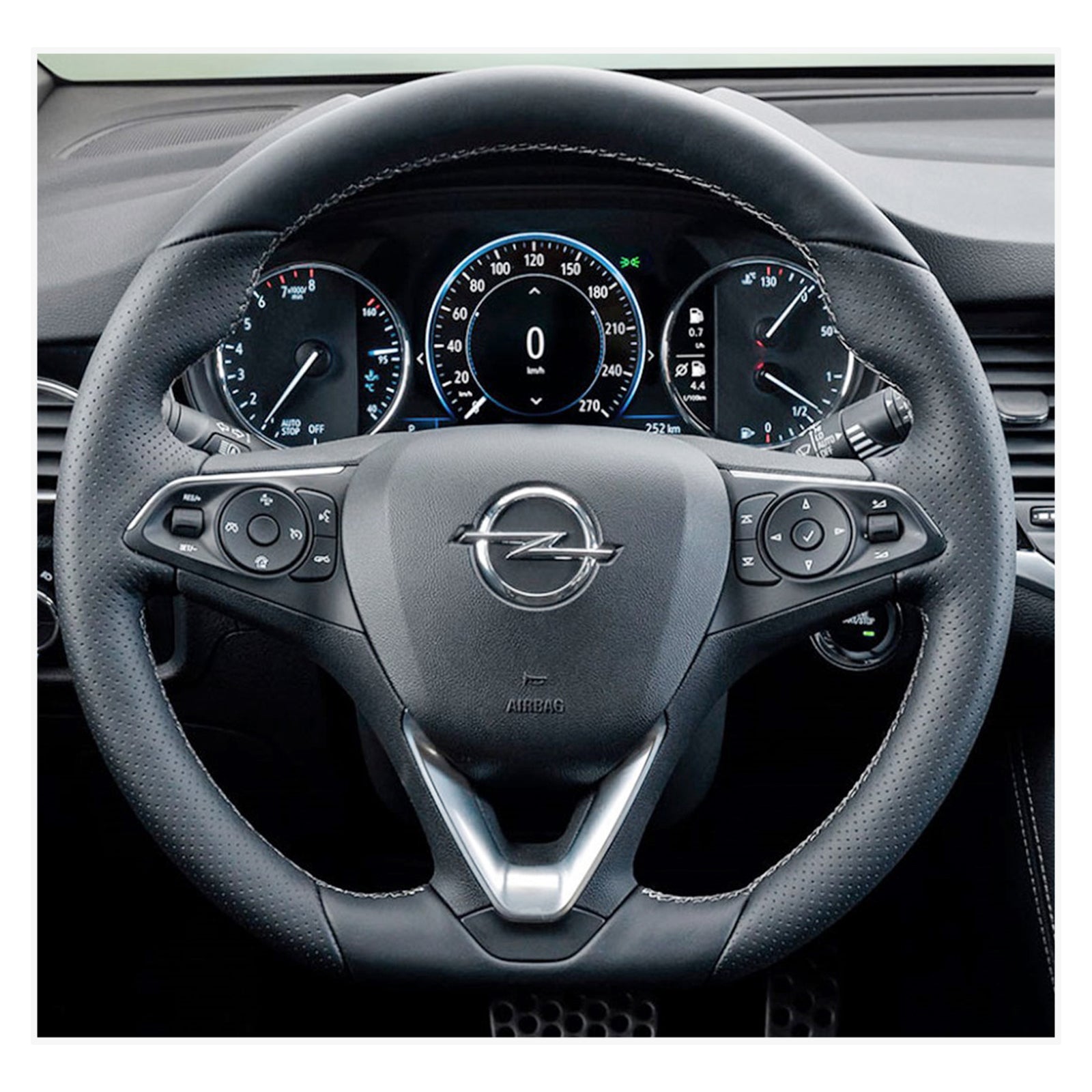 MEWANT Steering Wheel Cover for Opel Astra (K) 2015-2020 / Combo 2018-2020 / Corsa (E|F) / Grandland X 2017-2020