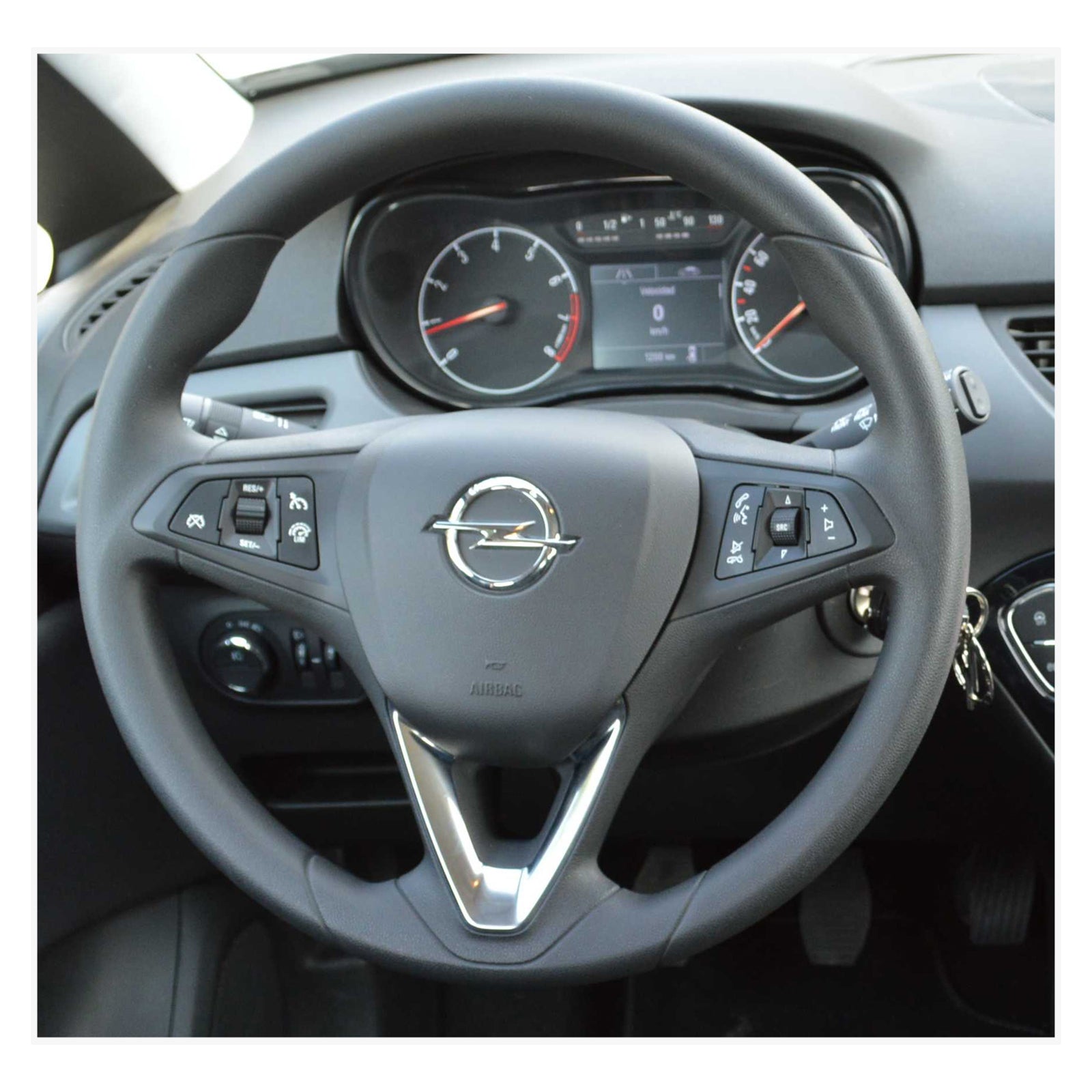 MEWANT Steering Wheel Cover for Opel Astra (K) 2015-2020 / Corsa (E) / Crossland X / Grandland X / Insignia (CT) B 2017-2020 / Zafira (C) 2016-2019