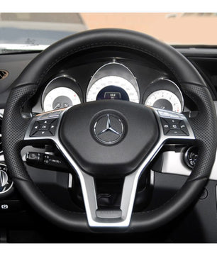 MEWANT Steering Wheel Cover for C-Class W204 / E-Class W212 / CLS-Class C218 / GLA 45 AMG X156 2015