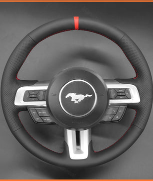 MEWANT Steering Wheel Cover for Ford Mustang 2015-2024