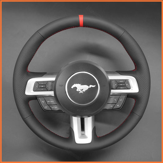 MEWANT Steering Wheel Cover for Ford Mustang 2015-2024