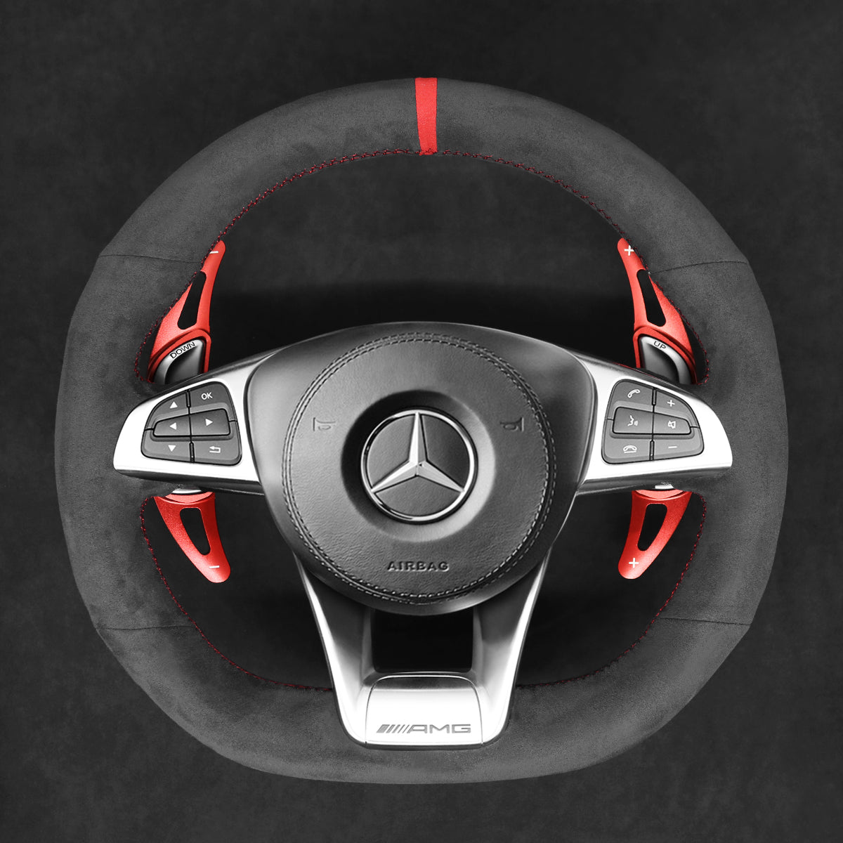 Paddle shifters for Mercedes Benz AMG C190 C117 C218 C253 W166 W205 W213 W222 R172 R190 X166 X253 2015-2020