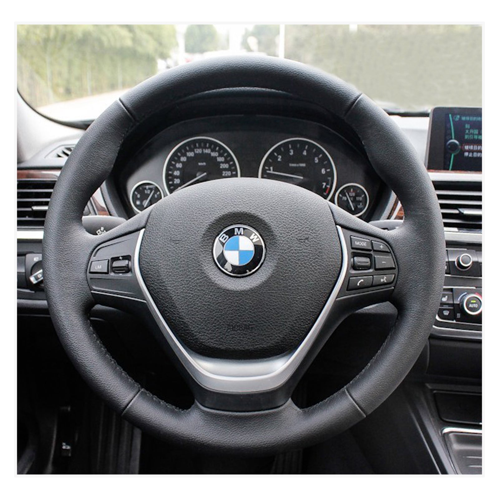 MEWANT Steering Wheel Cover for BMW F20 F21 M Sport / F22 / F30 F31 F64 / F32 F33 F36