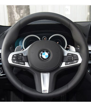 MEWANT steering wheel cover for BMW 5 Series G30 G31 2017-2019 / 6 Series GT G32 2018-2019 / 7 Series G11 G12 2016-2019 / 8 Series G14 G15 G16 2019 / M5 F90 2018
