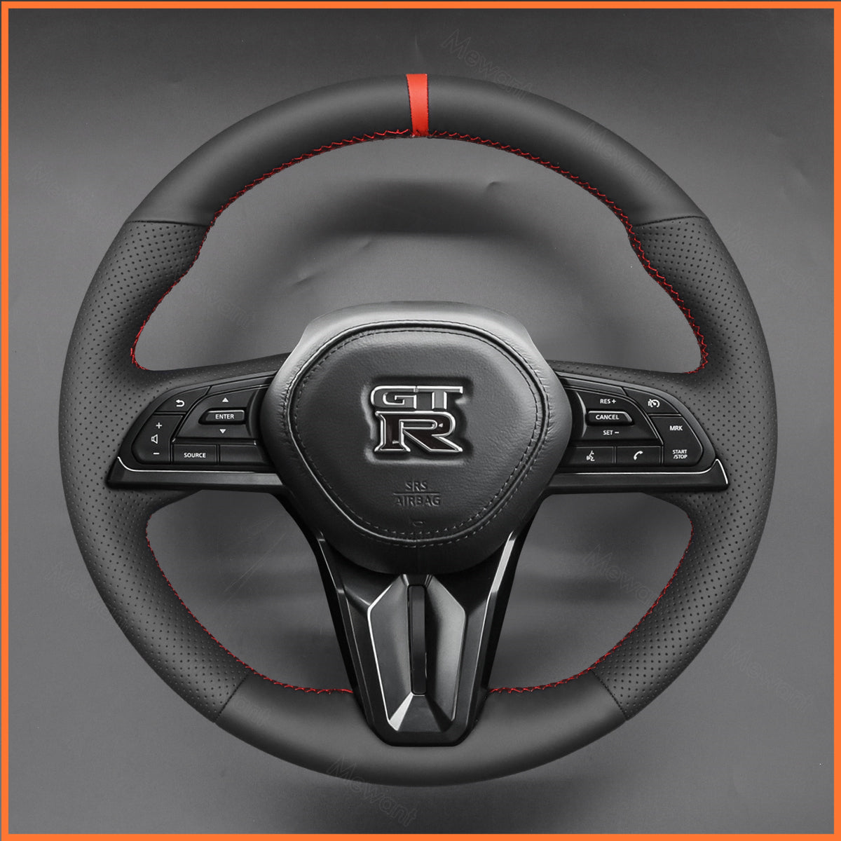 MEWANT Steering Wheel Cover for Nissan GT-R GTR 2016-2023