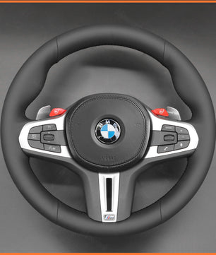 MEWANT Steering Wheel Cover for BMW M2 G87 M3 G80 G81 2021-2024 / M4 G82 G83 2021-2024 / X3 M X3M F97 F98 F95 F96 XM G09 2023-2024