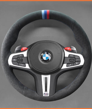 MEWANT steering wheel cover for BMW M2 G87 M3 G80 G81 M4 G82 G83 M5 F90 F91 F92 F93 X3 X4 X5
