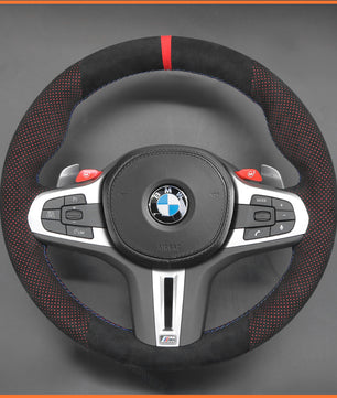 MEWANT steering wheel cover for BMW M2 G87 M3 G80 G81 M4 G82 G83 M5 F90 F91 F92 F93 X3 X4 X5