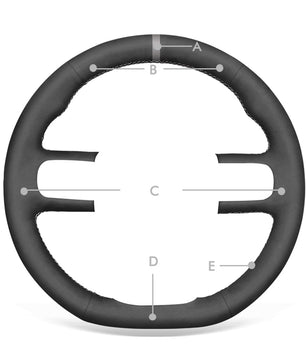 MEWANT steering wheel cover for Citroen C3 2016-2022 / C3 Aircross 2017-2022 / C5 Aircross 2018-2022 / Berlingo 2018-2022