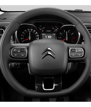 MEWANT steering wheel cover for Citroen C3 2016-2022 / C3 Aircross 2017-2022 / C5 Aircross 2018-2022 / Berlingo 2018-2022