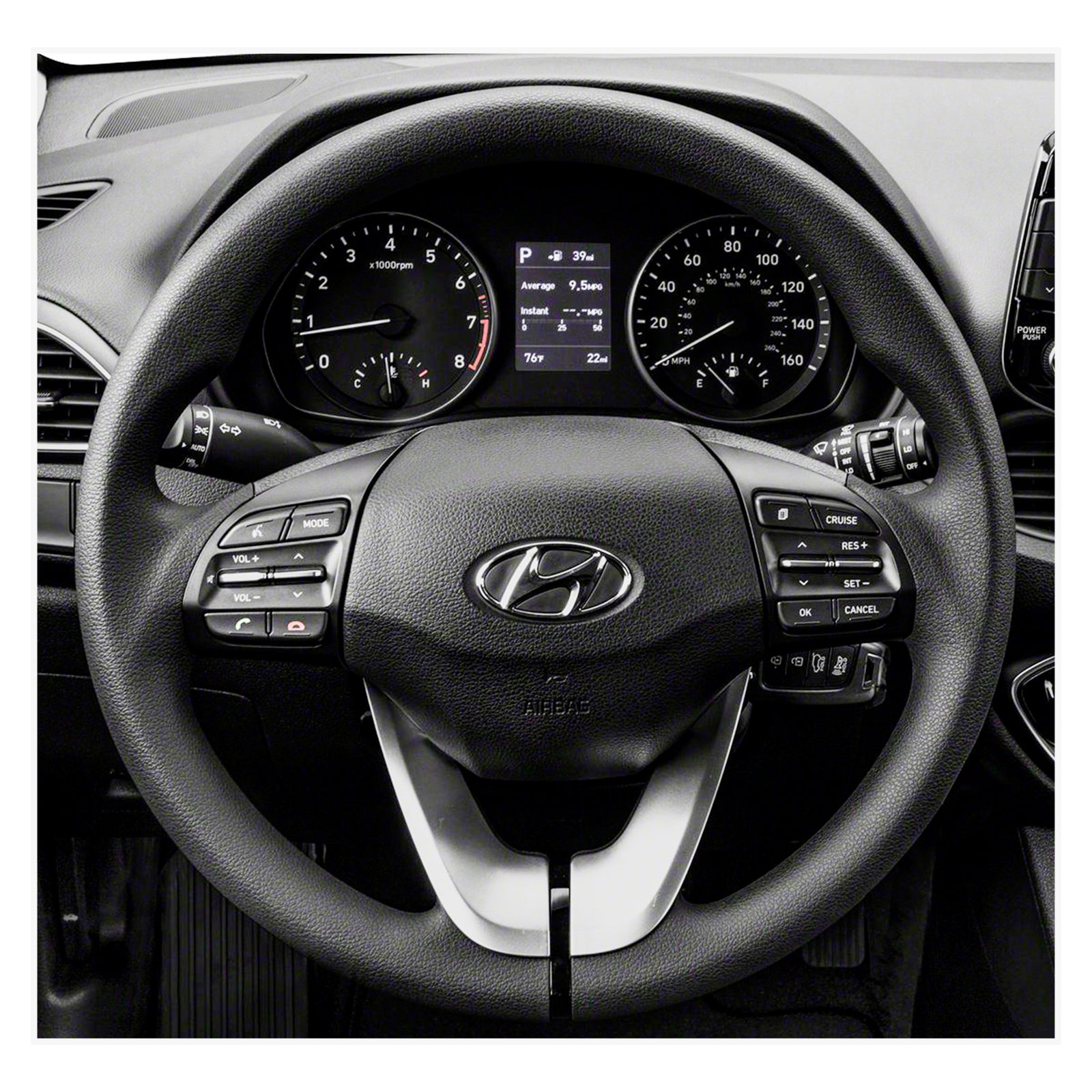MEWANT steering wheel cover for Hyundai i30 III 2017-2023