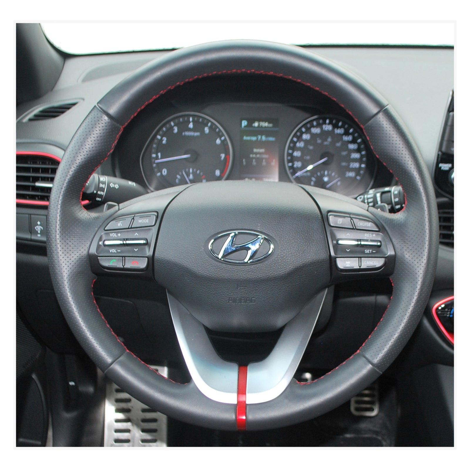 MEWANT steering wheel cover for Hyundai i30 III 2017-2023