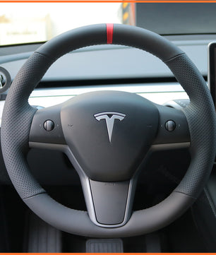 MEWANT Lenkradbezug für Tesla Model 3 2019-2023 / Model Y 2021-2023