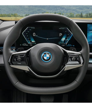 MEWANT Steering Wheel Cover for BMW 5 Series G60 (Sedan) 2023-2024 / G61 (Touring) 2023-2024 / i5 G60 (Sedan) 2023-2024 / G61 (Touring) 2023-2024