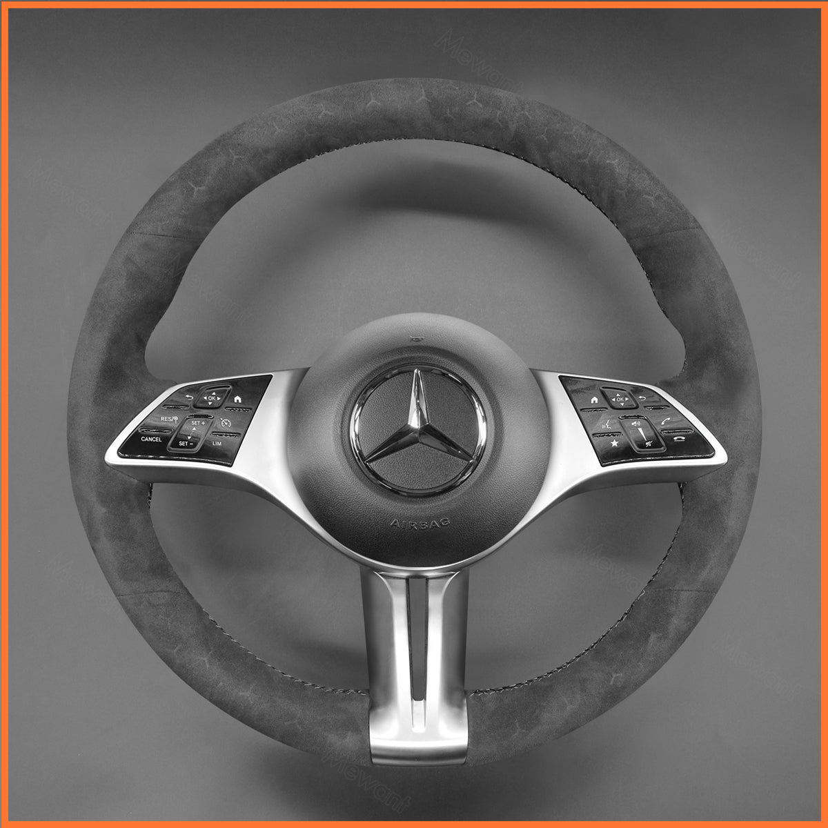 MEWANT Lenkradbezug für Mercedes-Benz (W177/V177) (W247) (W206) CLA-Class (C118) 2023-2024 EQA (H243) 2024 EQB (X243) 2024 EQE (V295) EQV W447 GLA-Class H247 GLB-Class X247 GLC-Class X254 V-Class (W447)