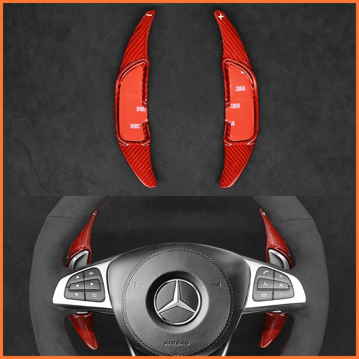 Schaltwippen für Mercedes Benz AMG C190 C117 C218 C253 W166 W205 W213 W222 R172 R190 X166 X253 2015-2020