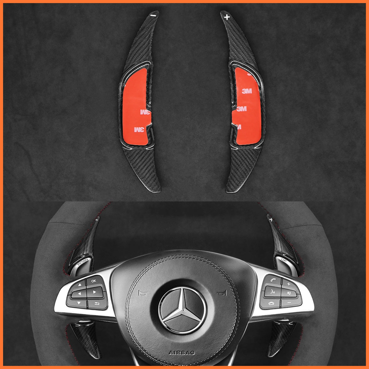 Paddle shifters for Mercedes Benz AMG C190 C117 C218 C253 W166 W205 W213 W222 R172 R190 X166 X253 2015-2020