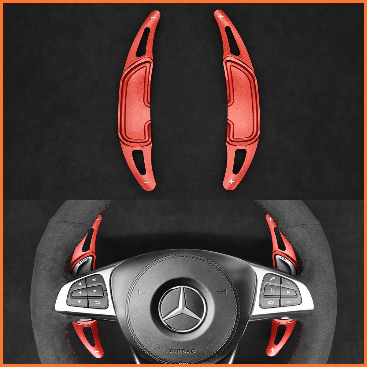 Paddle shifters for Mercedes Benz AMG C190 C117 C218 C253 W166 W205 W213 W222 R172 R190 X166 X253 2015-2020