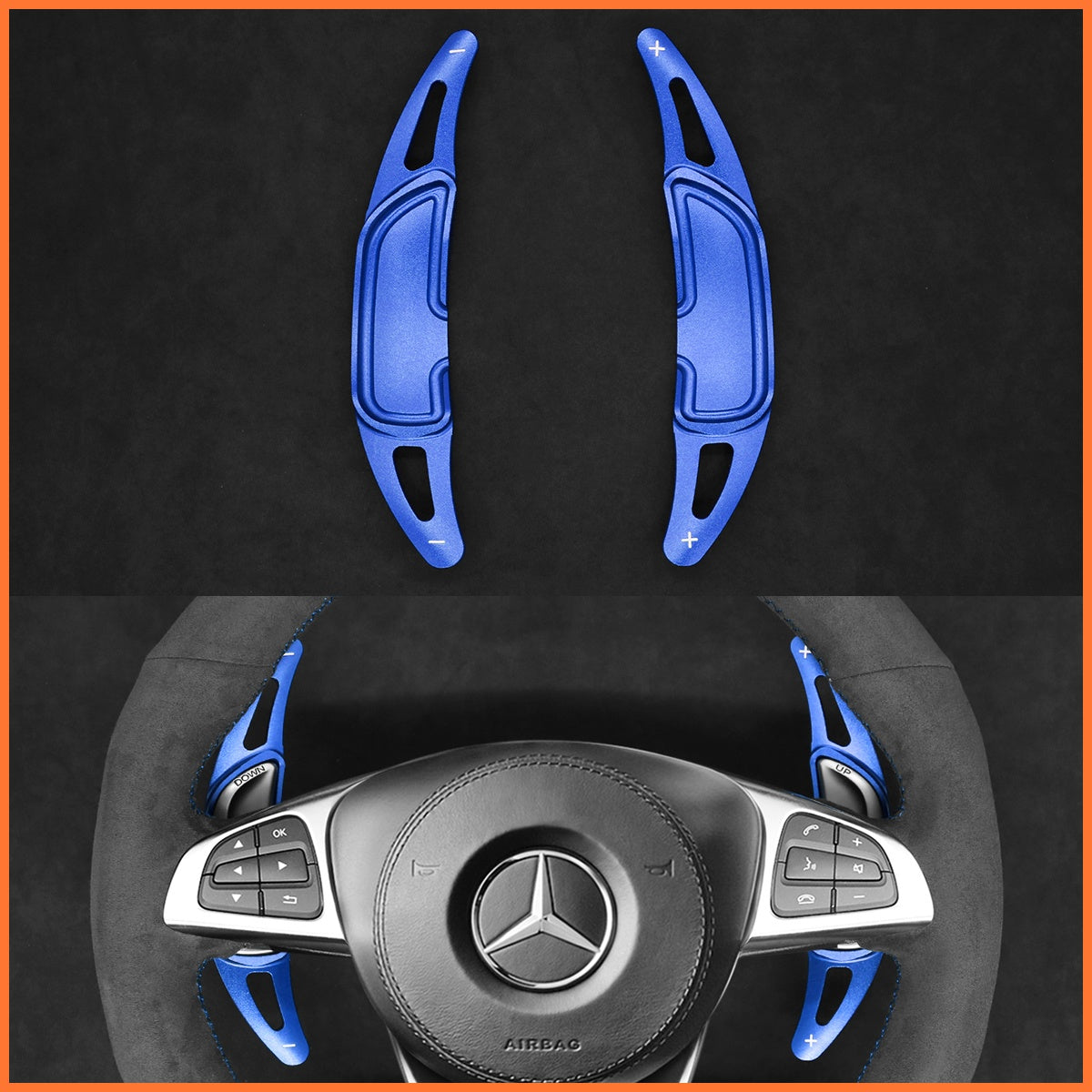 Paddle shifters for Mercedes Benz AMG C190 C117 C218 C253 W166 W205 W213 W222 R172 R190 X166 X253 2015-2020