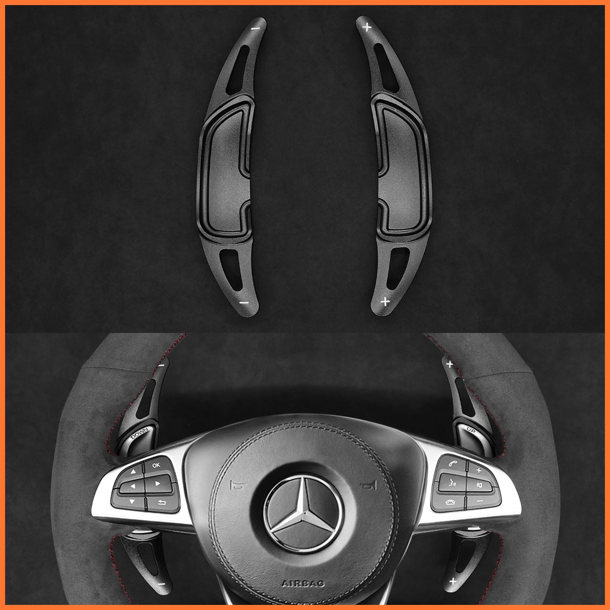 Paddle shifters for Mercedes Benz AMG C190 C117 C218 C253 W166 W205 W213 W222 R172 R190 X166 X253 2015-2020