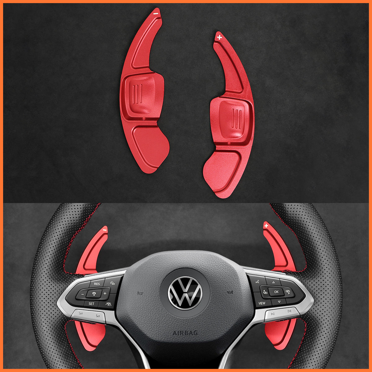 Paddle shifters for Skoda Citigo Fabia Karoq Rapid Roomster Octavia Superb Yeti Kodiaq Scala 2013-2019