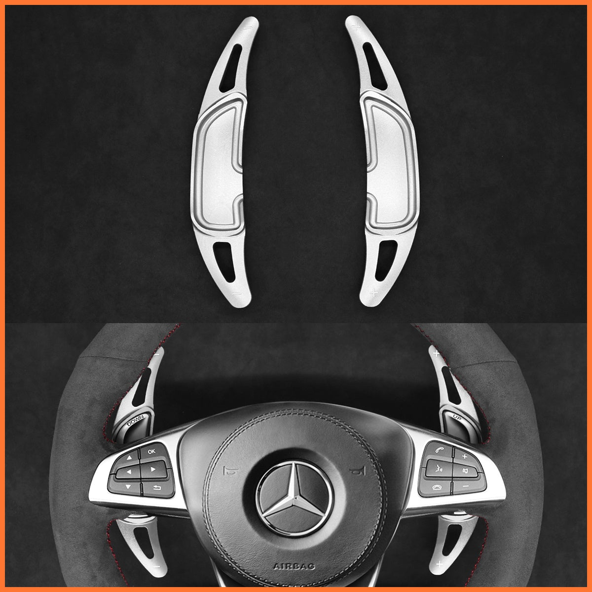 Paddle shifters for Mercedes Benz AMG C190 C117 C218 C253 W166 W205 W213 W222 R172 R190 X166 X253 2015-2020