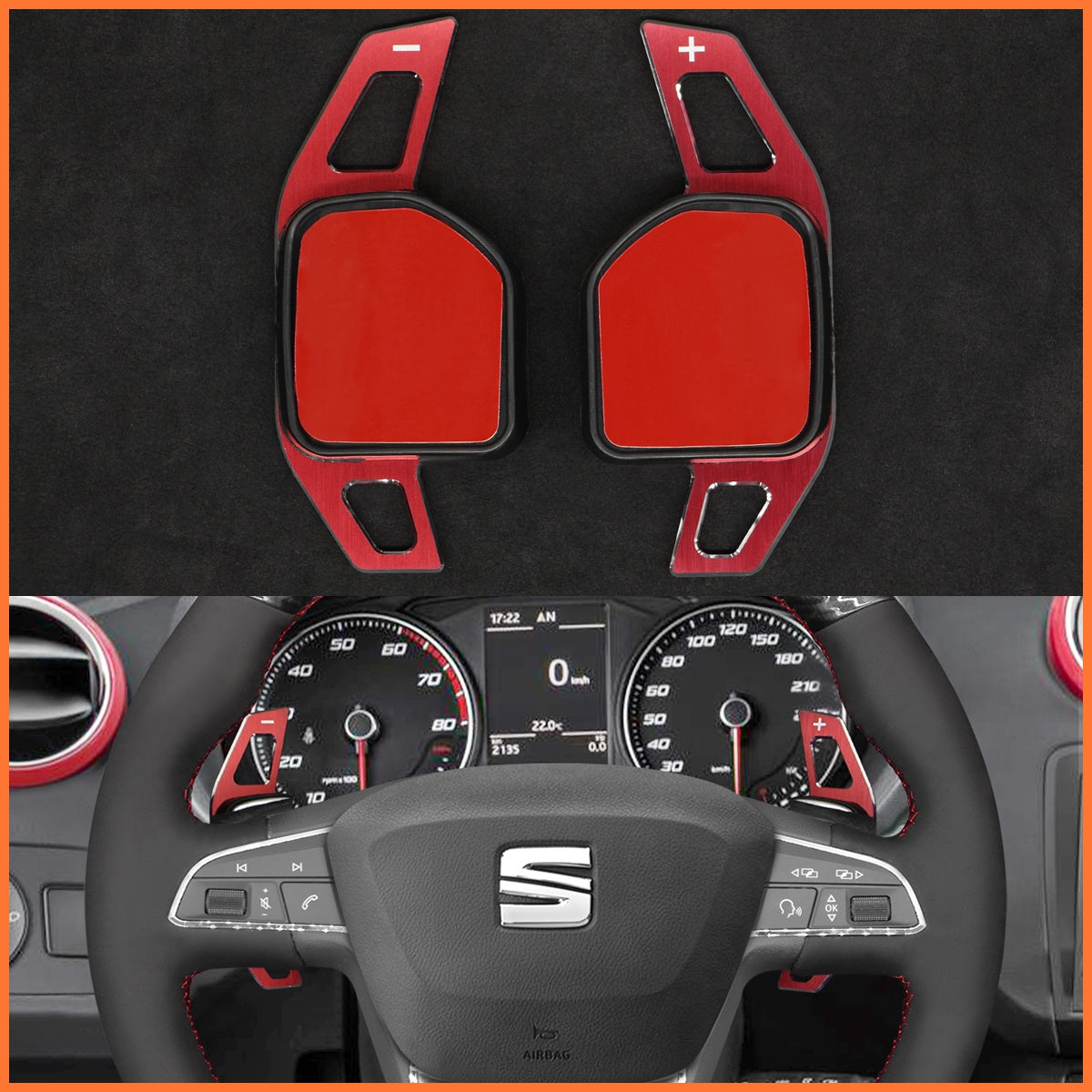 Paddle shifters for SEAT Leon Ibiza Alhambra Toledo FR Arona Ateca FR-Line 2014-2022