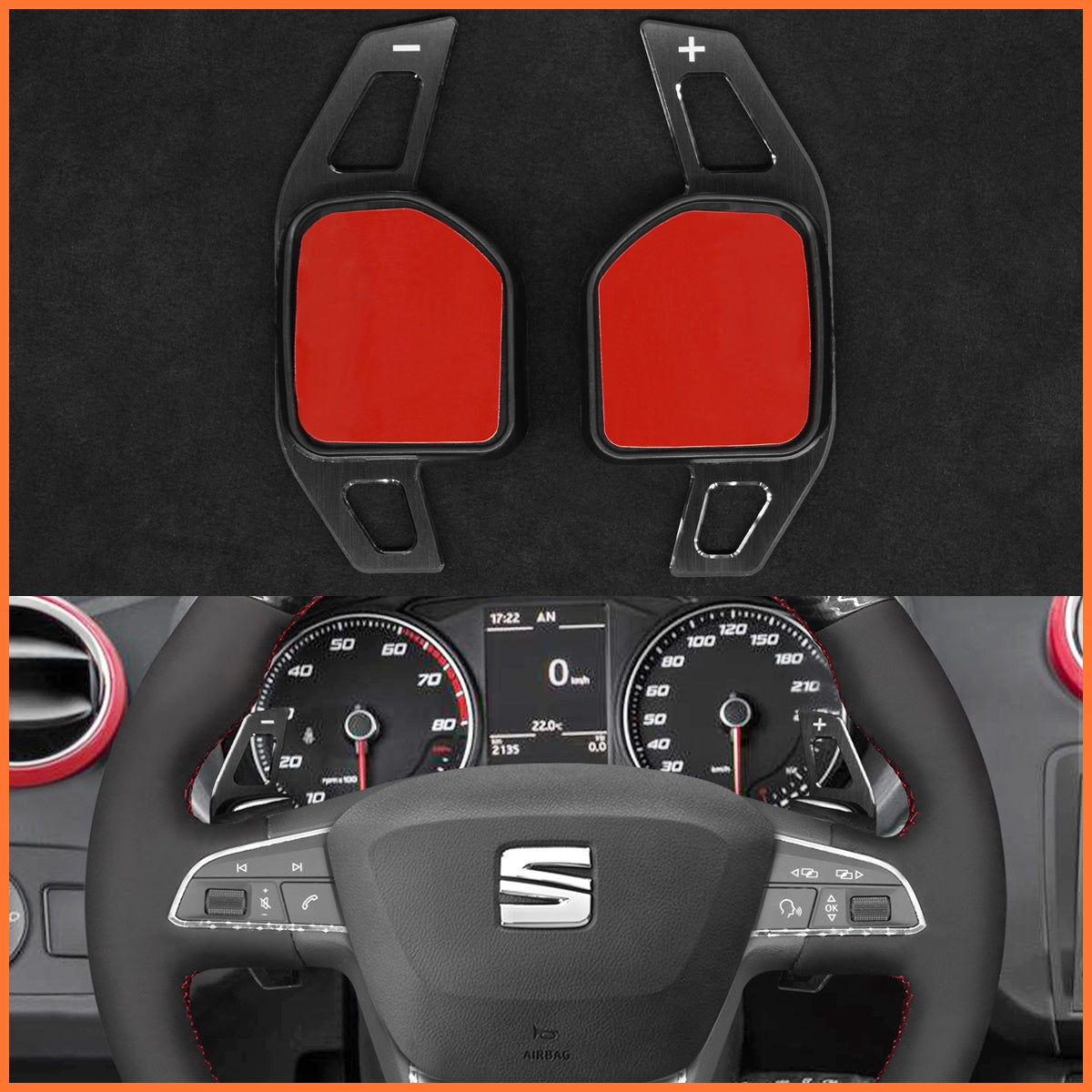 Paddle shifters for SEAT Leon Ibiza Alhambra Toledo FR Arona Ateca FR-Line 2014-2022