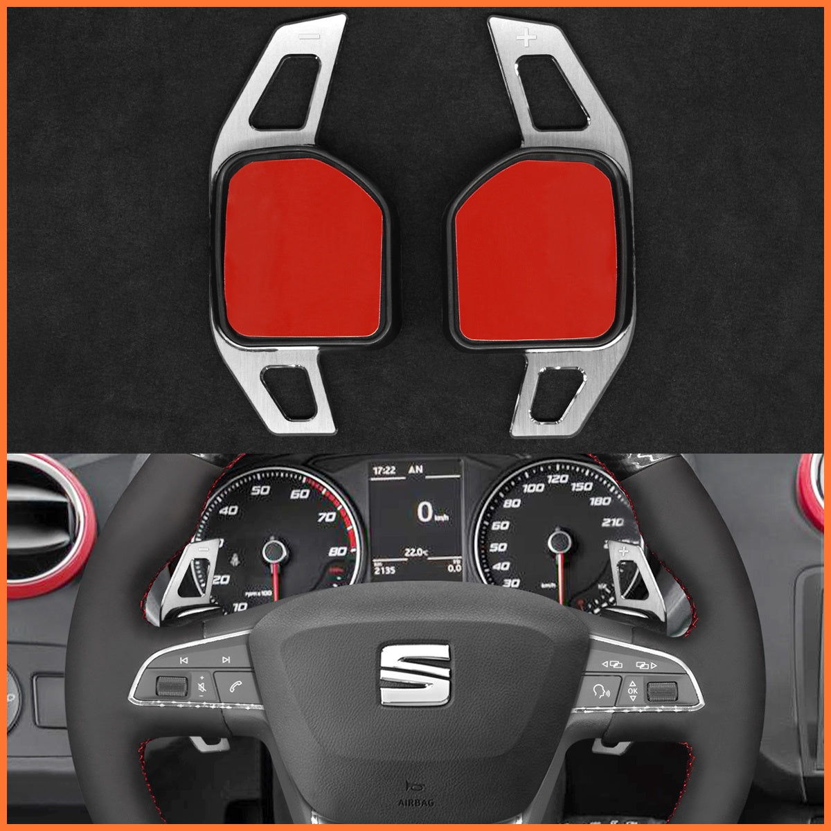 Paddle shifters for SEAT Leon Ibiza Alhambra Toledo FR Arona Ateca FR-Line 2014-2022