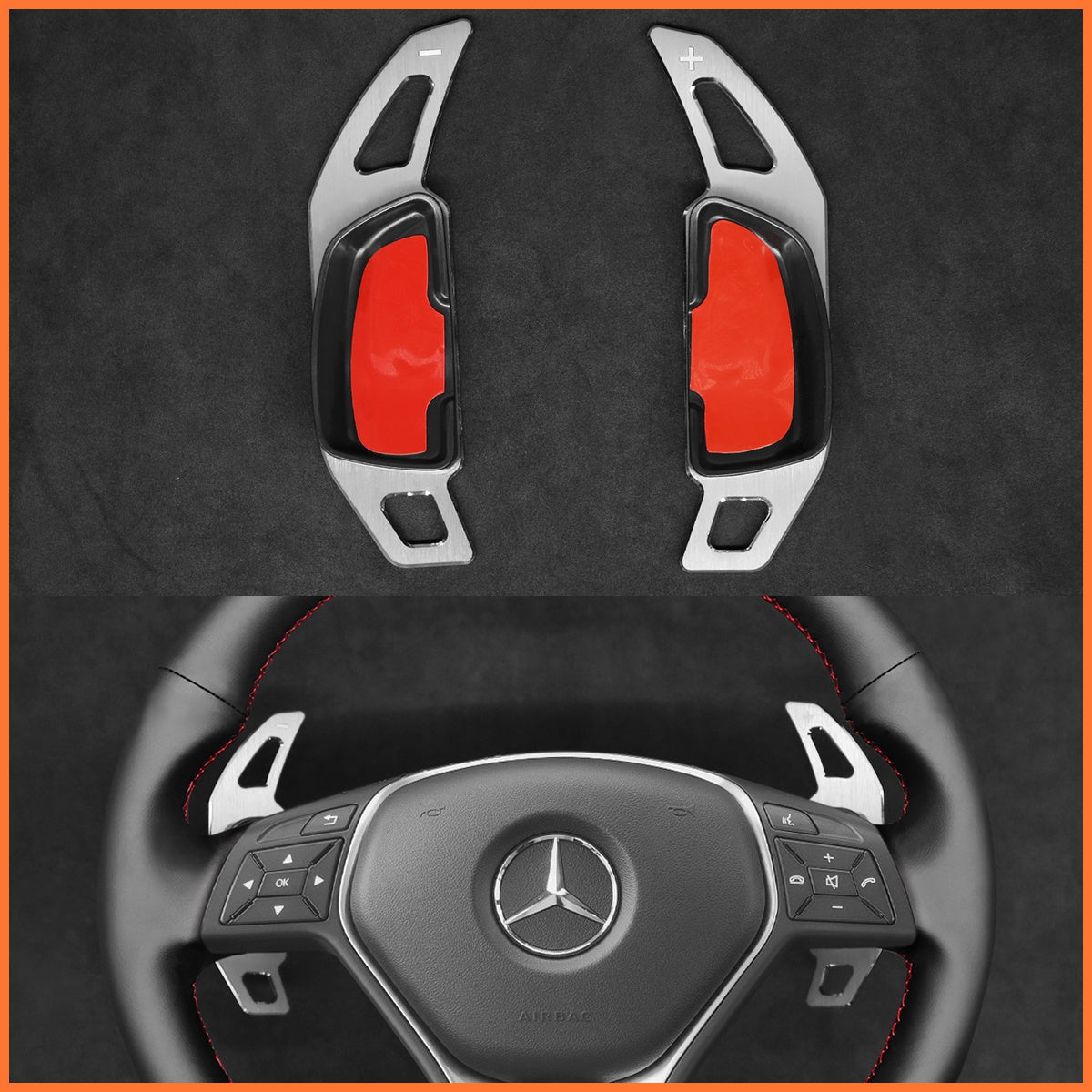 Paddle shifters for Mercedes Benz C117 C218 W204 W212 W246 X156 X204 2012-2017