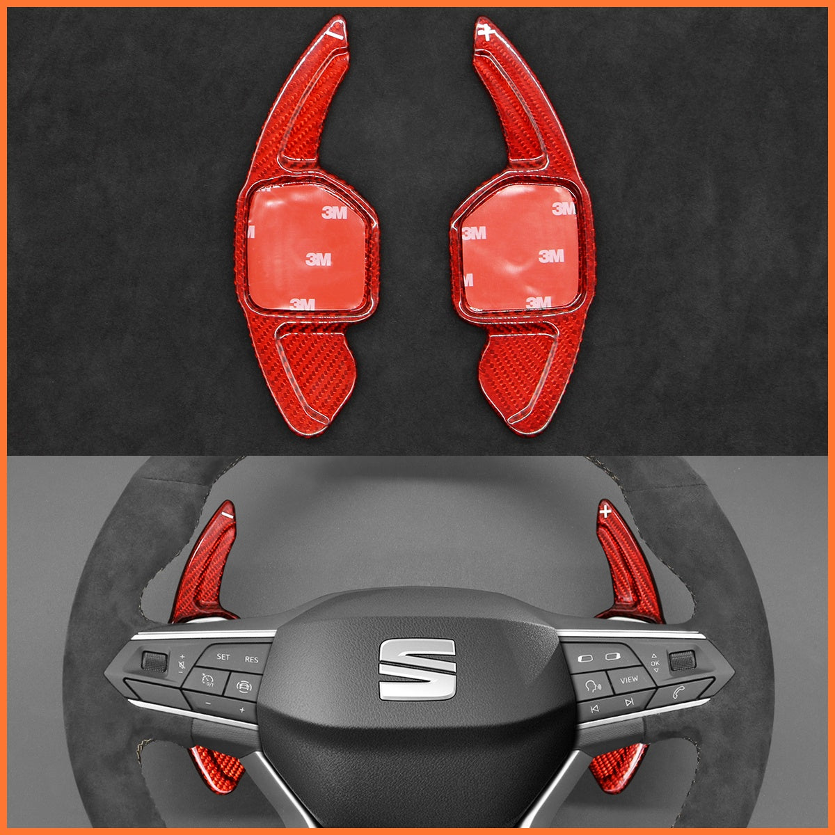 Schaltwippen für SEAT Leon IV Ibiza 6F Ateca Arona Tarraco 2020-2023