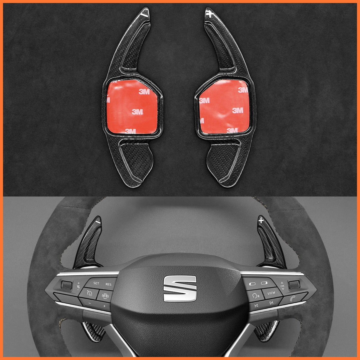 Paddle shifters for SEAT Leon IV Ibiza 6F Ateca Arona Tarraco 2020-2023