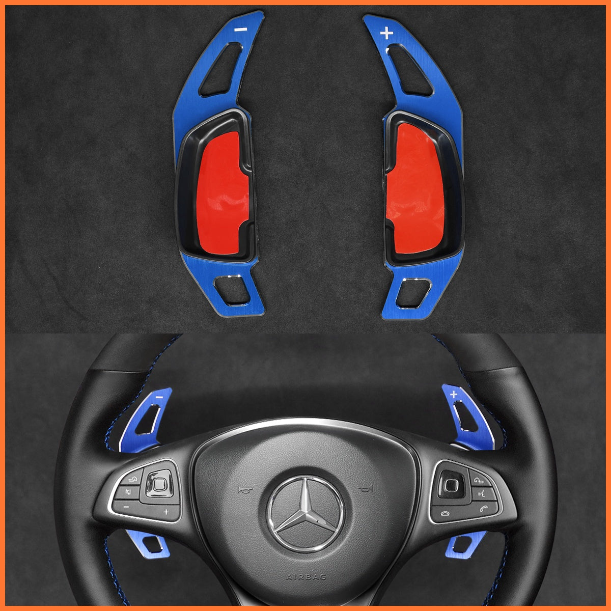 Paddle shifters for Mercedes Benz C117 C218 W176 W205 W213 W218 W246 W253 W447 X166 X253 2014-2023