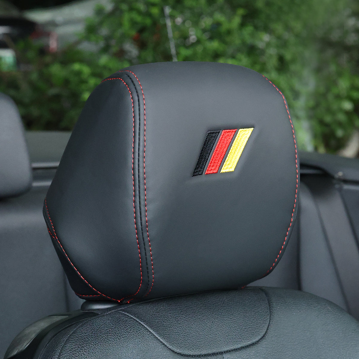 MEWANT BMW Kopfstützenbezüge F30 F31 F34 F32 F33 F36 F22 F23 für Standard-Kopfstützen Basis mit Individuellem Stickdesign
