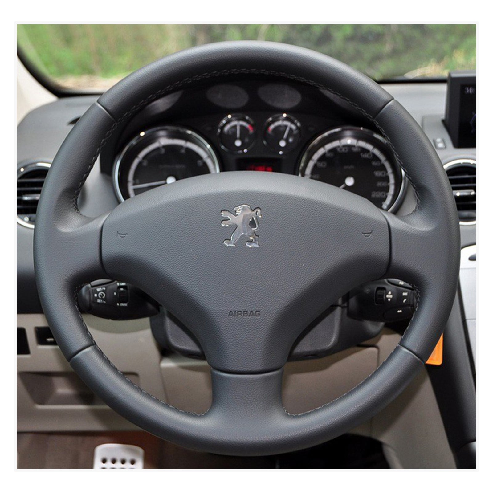 MEWANT Lenkradbezug für Peugeot 308 2007-2013 / 308 SW 2008-2014 / 3008 2009-2016 / 5008 2009-2017
