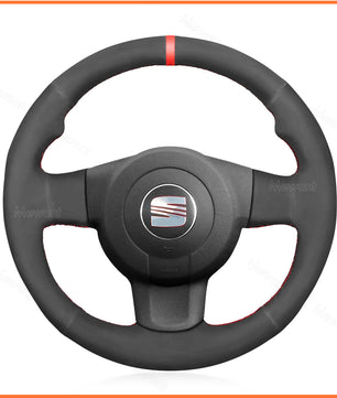 MEWANT Lenkradbezug für Seat Leon FR Cupra (MK2 1P) 2005-2009 / Ibiza FR (6L) 2005-2009
