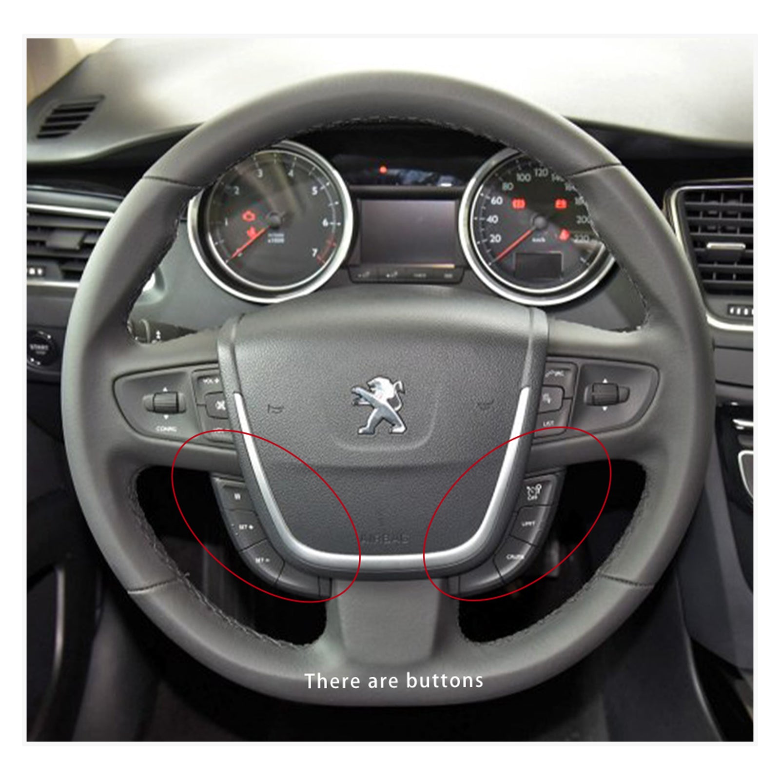 MEWANT Lenkradbezug für Peugeot 508 2011-2018 / 508 SW 2011-2018