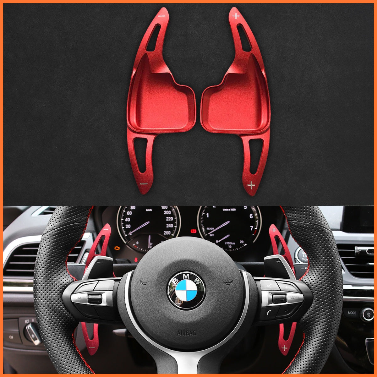 Paddle shifters for BMW M Sport F07 F10 F12 F20 F21 F30 F33 X3 X4 X5 M140i M50d 2012-2020