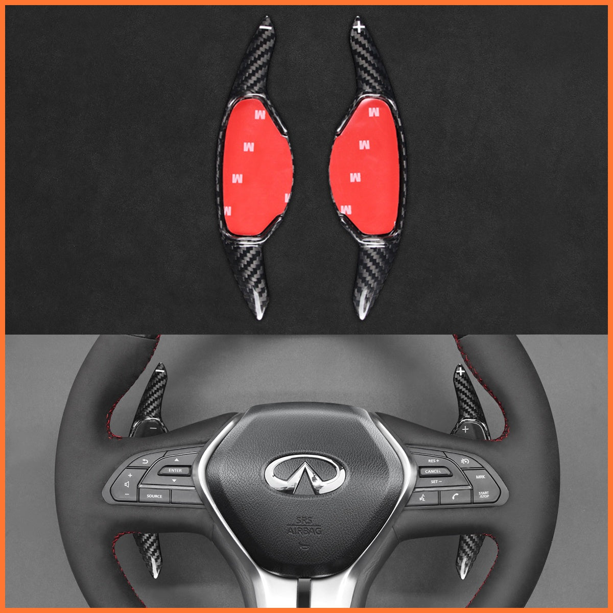 Schaltwippen für Infiniti Q50 Q60 QX50 QX55 2017-2022