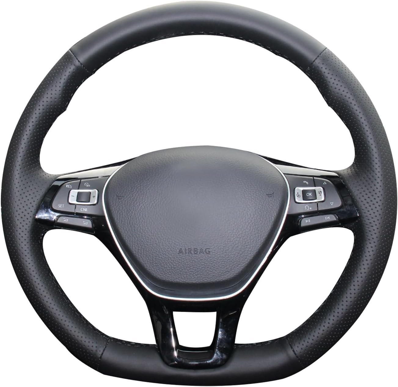 MEWANT Lenkradbezug für Golf 7 Mk7 Sportsvan Polo Arteon Passat Tiguan Touareg Caddy2013-2021