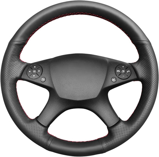 MEWANT Lenkradbezug für Mercedes-Benz W204 C-Class C280 C230 C180 C260 C200 C300 2007-2010
