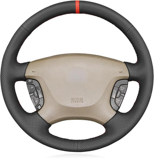 MEWANT Lenkradbezug für Nissan Patrol Y61 1997-2015 Nissan Maxima 2000-2003 per Hand Nähen Lenkradschoner