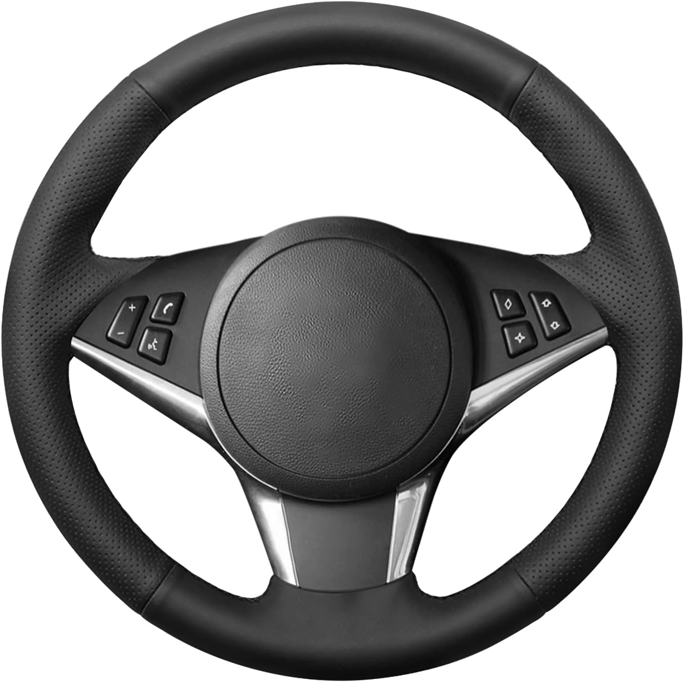 MEWANT Steering Wheel Cover for BMW 5 Series E60 E61 E63 E64